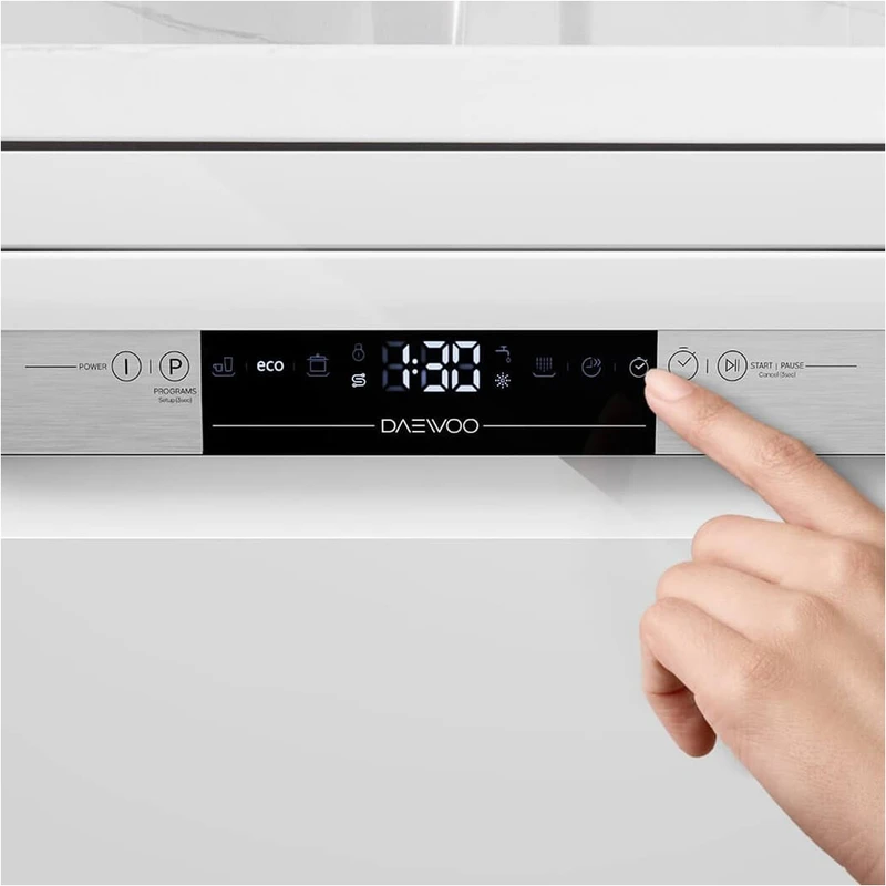 ماشین ظرفشویی هوشمند 14 نفره دوو مدل DW-160W رنگ سفید - تصویر 2