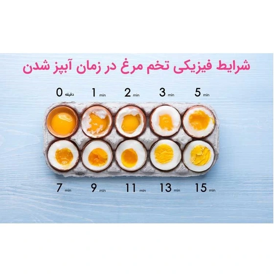 تخم مرغ پز و بخارپز جی پاس مدل GEB63019 - تصویر 2